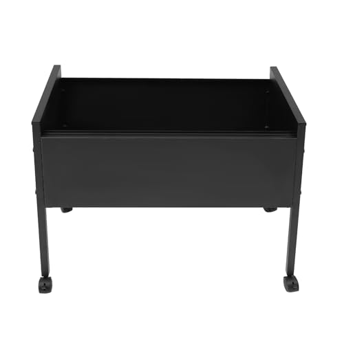 Chariot à dossiers suspendus - Armoire de bureau à roulettes - Avec roulettes - Pour bureaux, salles de conférence, bureau - 70 x 37 x 60 cm - Noir