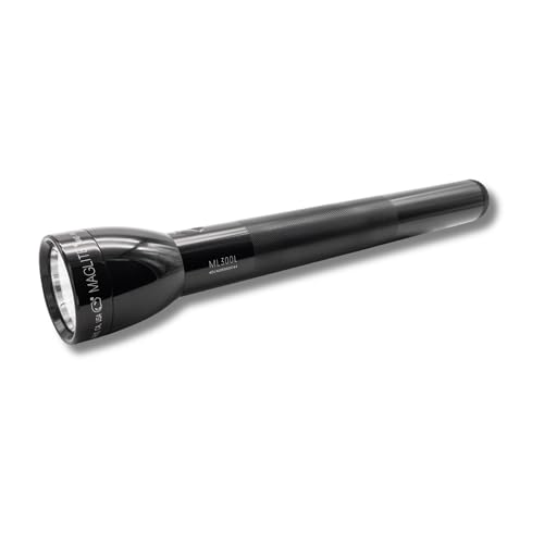 MagLite ML300L 4D LED Flashlight – 1002 Lumens, Long Runtime, Adjustable Beam, Water-Resistant, Aluminum Body – Black