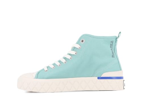 Image of Palladium Unisex Palla Ace Mid Organic Canvas Lace Up Sneaker