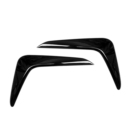 Garniture phares antibrouillard autocollant noir brillant pour look sportif de voiture
