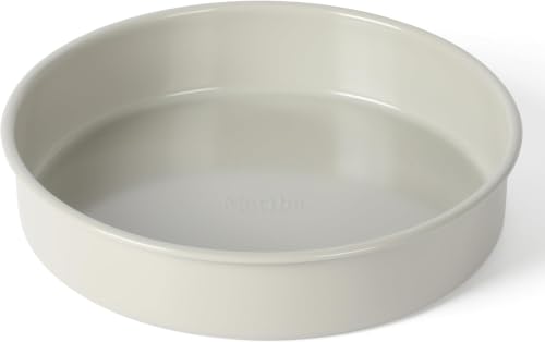 Image of Martha Stewart Gallen 8 Inch Round Nonstick Carbon Steel Cake /Bake Pan - Cool Grey (Pack of 6)
