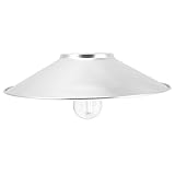 Matériau : fabriqué en aluminium, cet abat-jour offre une excellente résistance à la déformation et à la corrosion, garantissant des performances durables dans les environnements intérieurs et extérieurs, couvercle d'ampoule d'extérieur, abat-jour