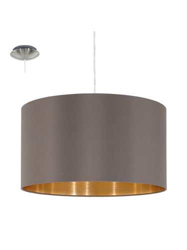 Lustre moderne en tissu gris suspension luminaire salon et chambre enfant