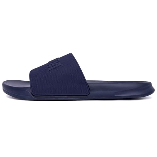 Image of Nautica Men's Open Toe Slide Sandals - Comfortable Indoor & Outdoor Shower Slippers