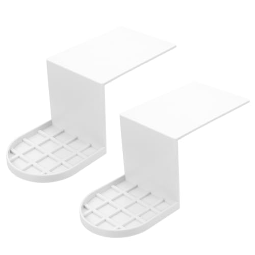 Tofficu 2個 洗濯用製洗剤カップホルダー 防滴トレイ 軽量で耐久性あり 洗濯機用液体洗剤 柔軟剤用収納ラック 落下防止と漏れ防止機能付き