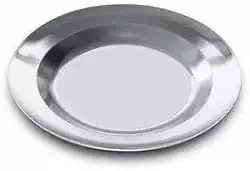 Prato Alumínio Polido Reforçado para Merenda Escolar