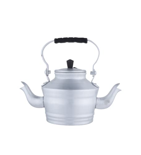 ابريق شاي ساموفار من السيف، اللون: فضي، الحجم: 1.35 لتر