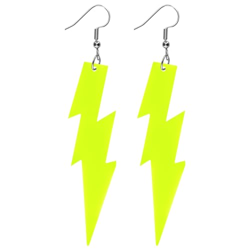 Pendientes de Neón Mujer Pendientes de Gota Luminosos de