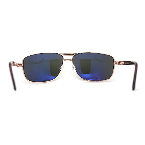 Mens Metal Rim Rectangle Sport Pilots Sunglasses4