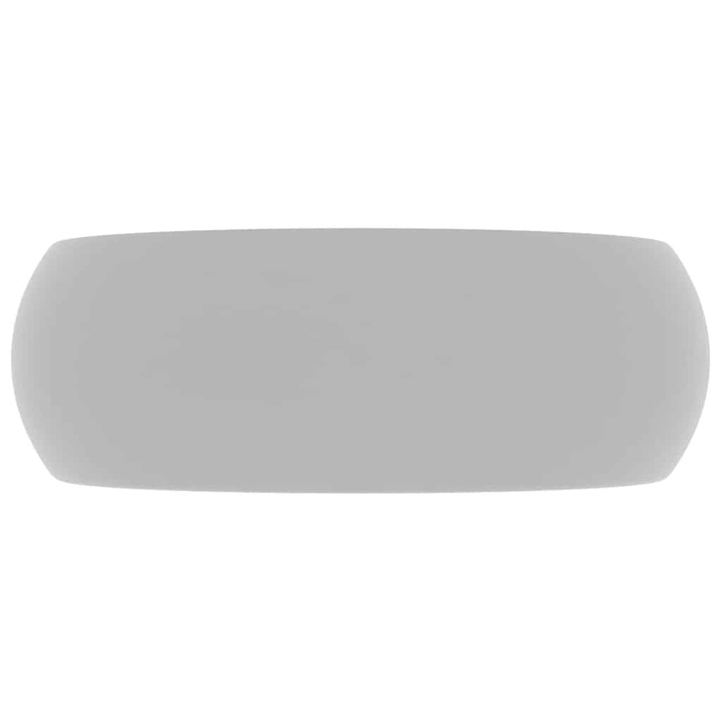 Lussuoso lavabo rotondo opaco in ceramica, 40 x 15 cm, per bagno degli ospiti, WC degli ospiti, ristrutturazione, ristrutturazione