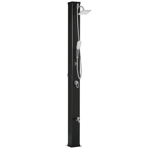 Outsunny 10.6 Gallons Solar Heated Shower, Outdoor Shower, 7ft