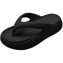 Cloud Flip Flops for Women Lightweight Soft Slip On Thicken Sole Pillow Slippers Eva Thong Shock-Absorbing Cushioned Slippers Bathroom Shower Sandals Comfy Beach Vacation Shoes