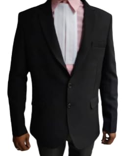 Gwalior Law Firm Men's Blazer Black Coat Latest Stylish Perfect Single Breasted Regular Fit Advocate Blazer for Casual Formal Office Wear Party Wedding ()-picture-15