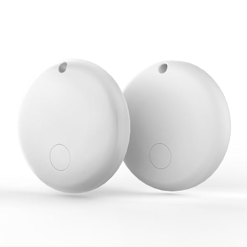 2025 AI Tag Android Smart Tag, Schlüsselfinder KeyFinder kompatibel mit Google Mein Gerät Finden APP (Android NUR), Bluetooth Key Finder für Gepäck/Taschen/Koffer/Brieftasche,2 Pack(Weiß)