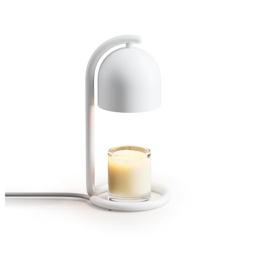 SwitchBot Lampe Chauffe Bougie Intelligente avec Minuterie et Variateur, Candle Warmer Lamp Compatible Matter pour Apple Home & Alexa, Lampe Bougie électrique pour Parfumées Maison, Chambre, Blanc