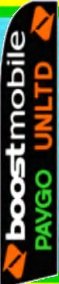 Official Licensed Boost Mobile Unlimited Paygo Swooper Feather Flag
