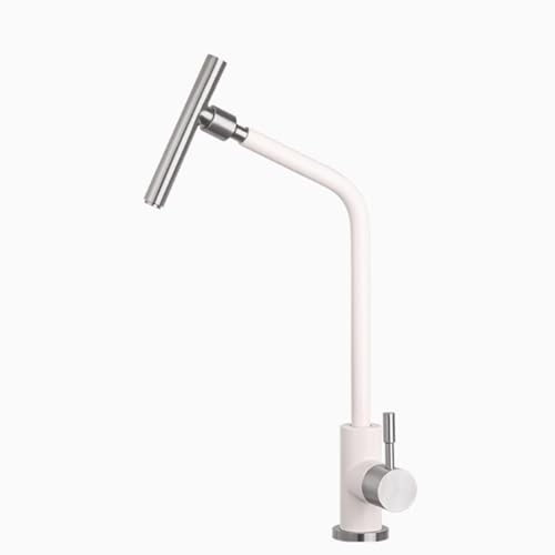 Robinet eau filtrée cuisine en acier inoxydable gris orientable 360