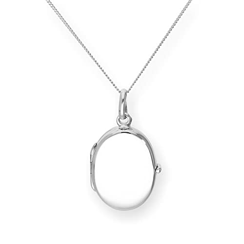 Collier médaillon ovale en argent 925/1000 ciselé avec une chaîne ajustable