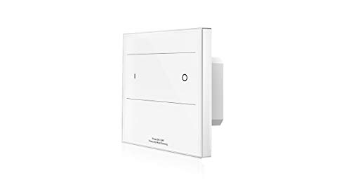 meanLED T16-1 DMX512 + RF 2,4GHz Wandcontroller DMX Master 1-Kanal/Zone Touchcontrol weiss 230V AC Anschluss, passend für alle Standard Unterputzdosen Schalter/Dimmer