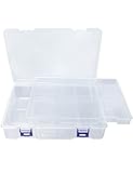 Avlcoaky Tackle Box Fishing Tackle Box Organizer with Movable Tray, Plastic Waterproof Fishing Box...