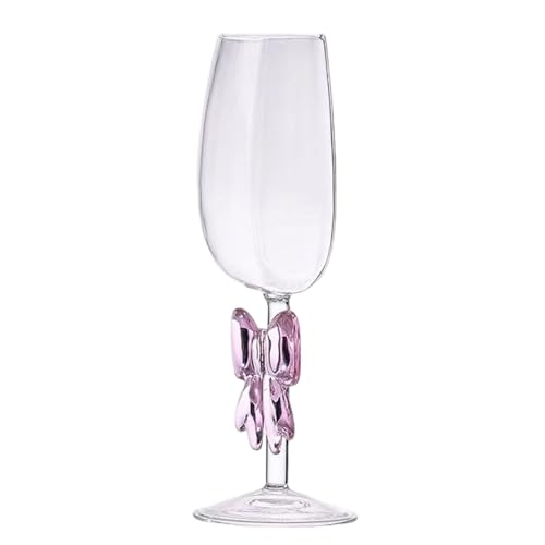 Copas De Vino Tinto - Copas De Vino Tinto Transparentes Con Tallo Largo Y Forma De Pajarita,Cristalería Decorativa para Bar Mesa Cocina Picnic Bodas Graduación Compromiso Cenas Cumpleaños Celebracione