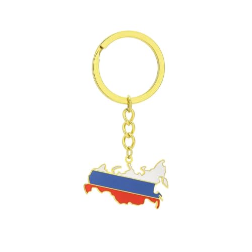 Porte-clés de carte russe l'accessoire élégant pour vos clés de voiture