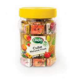 All-Natural Fruit Cubes! Mixed Flavored Yummy Fruit Chews (1lb/454g)