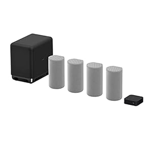 Sony HT-A9 7.1.4ch High Performance Home Theater Speaker System with Sony SA-SW5 300W Wireless Subwoofer