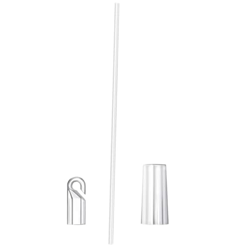 PAMINGONO Transparenter Gardinen schleuderstab mit Haken Ersatzteil für Vertikale Jalousien Komfortabler Griff Oberfläche Vielseitig für Fensterrollos und Vorhänge Geeignet