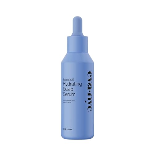 Eva NYC Hydrating Scalp Treatment Serum - Hyaluronic Acid + Glycolic Acid - Lightweight, Fast...