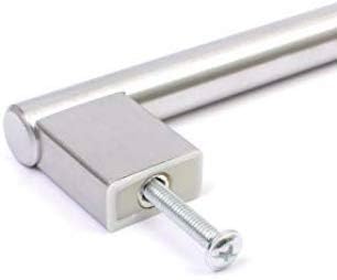 BSM Marketing Kitchen Cupboard Cabinet Keyhole Boss Bar Door Handle Knob Brushed Stainless Steel (10, 209mm) - Image 4
