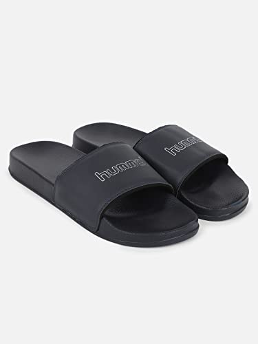 Image of hummel CLASSIC MEN SLIDERS Comfortable Cushioned Sole Arch Support Durable Lightweight Flexible Trendy Style Flip flops and Slippers Slides for Men Daily use Chappal