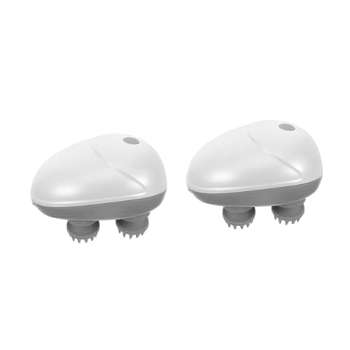 BAZEITFLOW 2 Ensembles Appareil de Massage Électrique Tête et Chevelu Modèle Intelligent avec Fonction de Pétrissage Soulagement des Cervicales et Détente Du Crâne Usage Polyvalent pour Corps