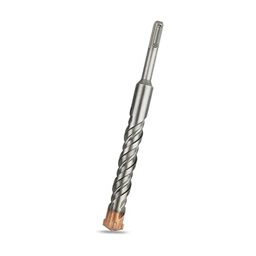Meccion Broca SDS Plus para Martillo, 20mm x 200mm, Professional Brocas Hormigon con 4 Filos de Corte - Para Hacer Agujeros en el Hormigón, Piedra, Granito, Ladrillo, Mampostería Cover