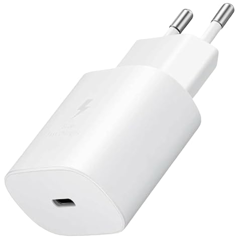 Caricabatterie Sumsamg 25W,Caricatore Rapido per Samsung Galaxy S26 S25 S24 S23 S22 S21 Plus/FE/Ultra,S20,A57 A56 A55 A54 A53 A36 A35 A26 A25 A16 A15,Z Flip 7/6,Tipo C Spinotto per iPhone 17 16, iPad