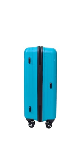 Image of Polypropylene Hard Shell 8 Wheels 360 Degree Safari Xylo Medium 24 Inch Trolley Bag with TSA Lock, Teal Green and 7.5 Years Warranty