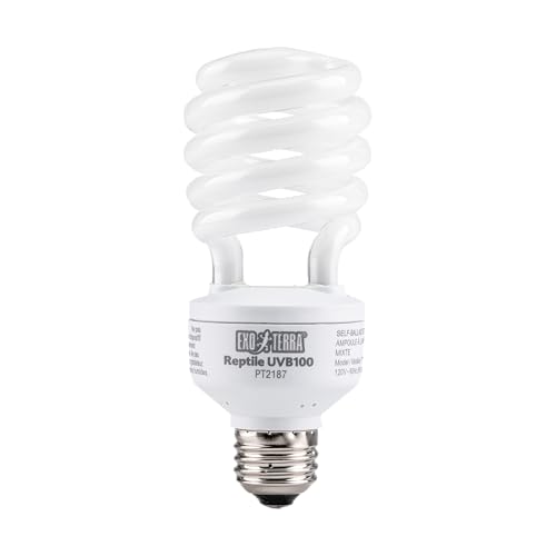 Exo Terra Bombilla Bajo Consumo UVB 100 Compacto Repti, 25 W (5.0)