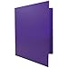 JAM Paper Heavy Duty Plastic Two Pocket Presentation Folders - Purple - 108/pack