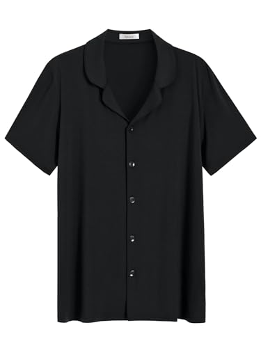 Latuza Men's Soft Button Down Pajama Shirt 2 Pack3