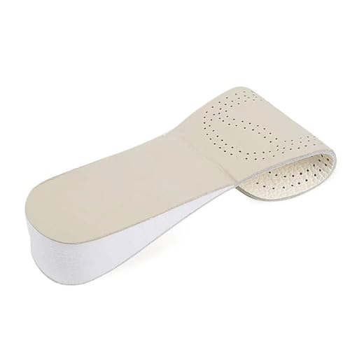 Plantillas unisex invisibles for aumentar la altura con suela doble de cuero Para Dismetría y Aumentar Altura