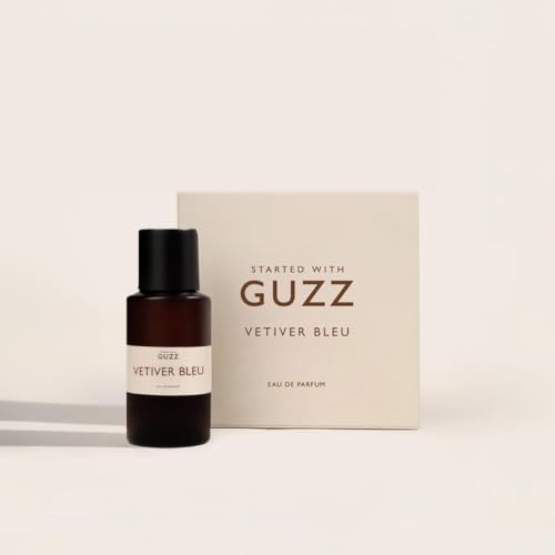 Image of Guzz Vetiver Bleu Eau De Parfum for Men | Aromatic Spicy Perfume with Bergamot & Pepper | Bold Fresh Fragrance | 50 ML