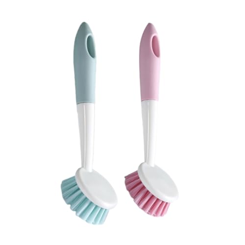 UTHCLO Dish Scrub Brush Set Strong Cleaning Ability Handles for Kitchen Restaurant Hotel Random