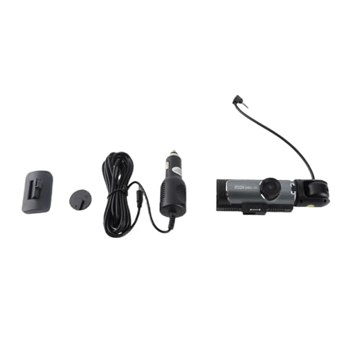 Caméra de Tableau de Bord Double Avant et Arrière, Enregistreur de Conduite de Voiture 3,16 Pouces, Moniteur de Recul Professionnel