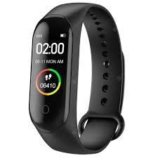 U.S.TRADERS M4 Plus Bluetooth Wireless Smart Fitness Band Compatible for Boys/Men/Kids/Women | Sports Watch Compatible with Mobile Phone | Heart Rate and BP Monitor, Calories Counter