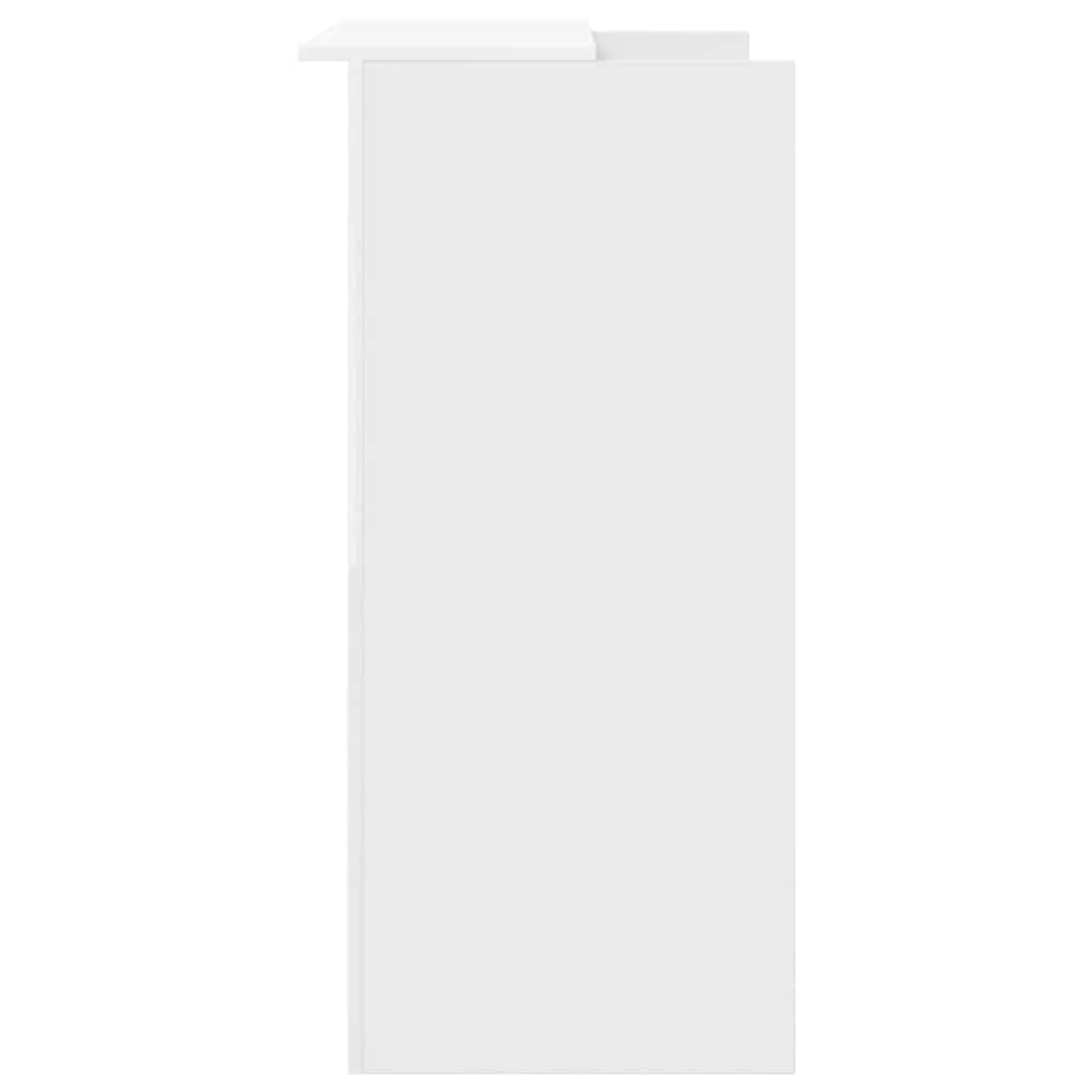 vidaXL Mostrador de recepción Blanco 100x50x103,5 cm Madera de ingeniería