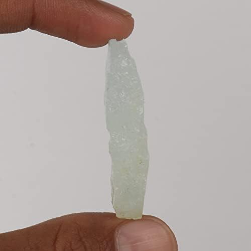 GEMHUB 67 CT A Grade Natural Rough Aqua Sky Aquamarine Earth Mined Healing Crystal Rough Loose Gemstone for Cabbing, Lapidary image 5