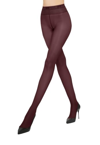 Image of Wolford Neon 40 Denier Tights Pantyhose for Women Semi Sheer Brilliant Shine Soft Logo Waistband Invisible Reinforced Toe