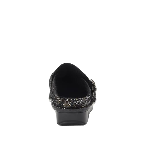 Image of Alegria Women's Brigid Leather Moc Toe Open Back Clog with Heel Cup | Casual Shoes