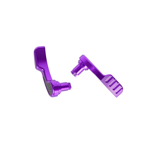 Aluminum Saddlebag Latch Kit Saddle Bag Latches Lifter with carbon fiber For Harley Touring Road Street Glide Ultra Limited Tri Glide 14-23 Road King Special 17-24 (Purple) miniatura 1
