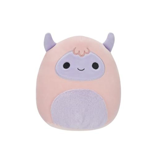 Peluche Squishmallows Ronalda le yéti rose et violet de 19 cm pour collectionner